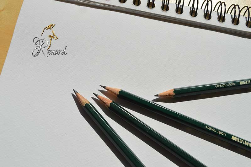 Bleistifte für heraldische Zeichnungen